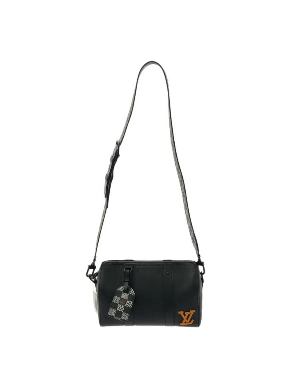 Louis Vuitton Damier Distended City Keepall Shoulder Bag Black